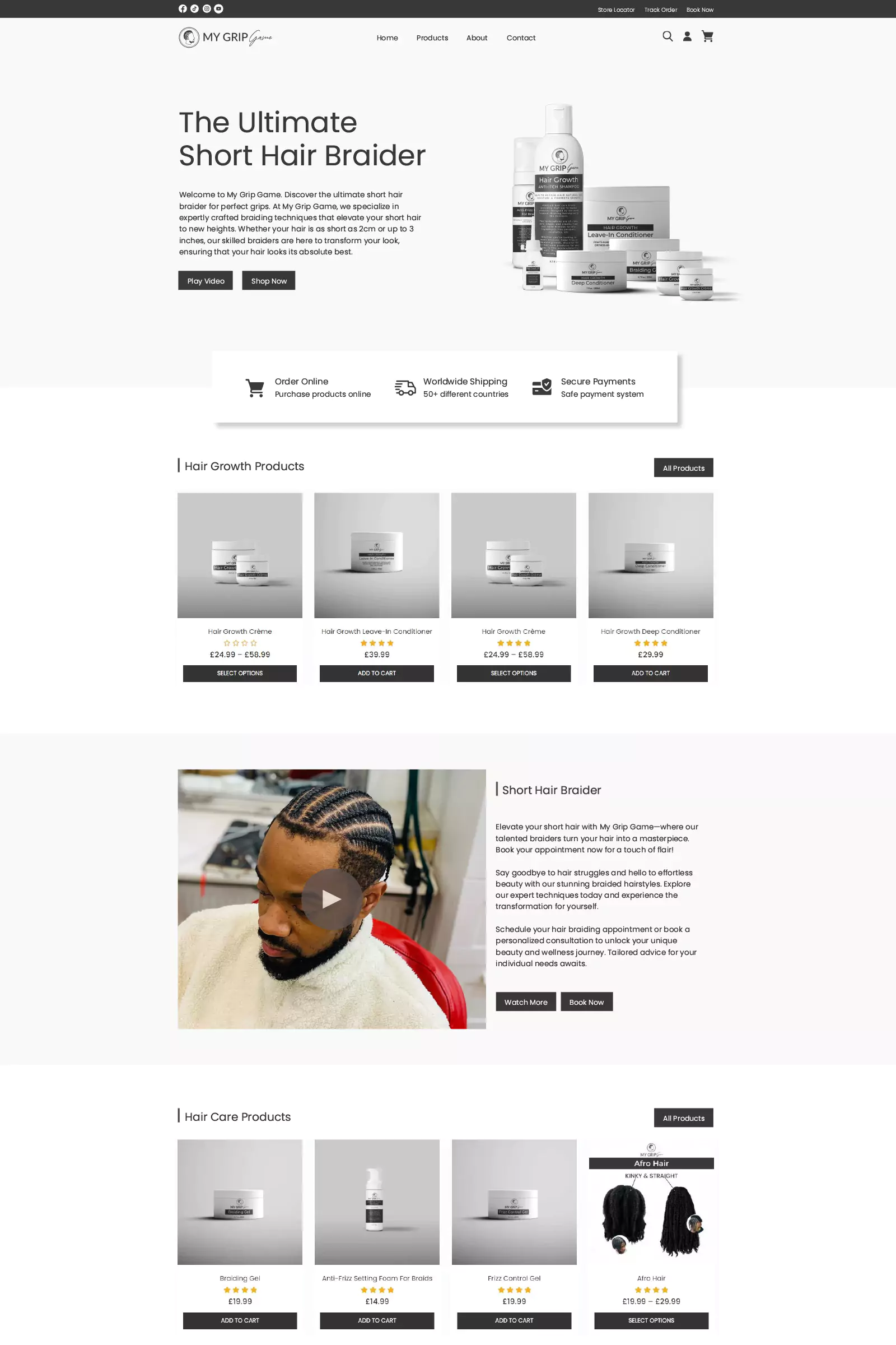 a screenshot of a web design template by Muplix