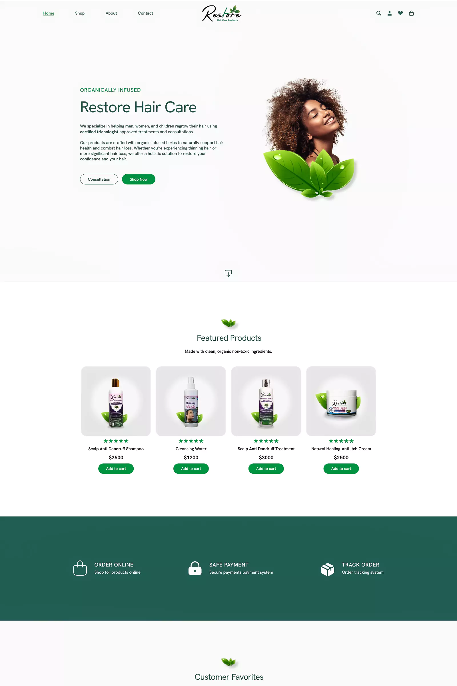 a screenshot of a web design template by Muplix