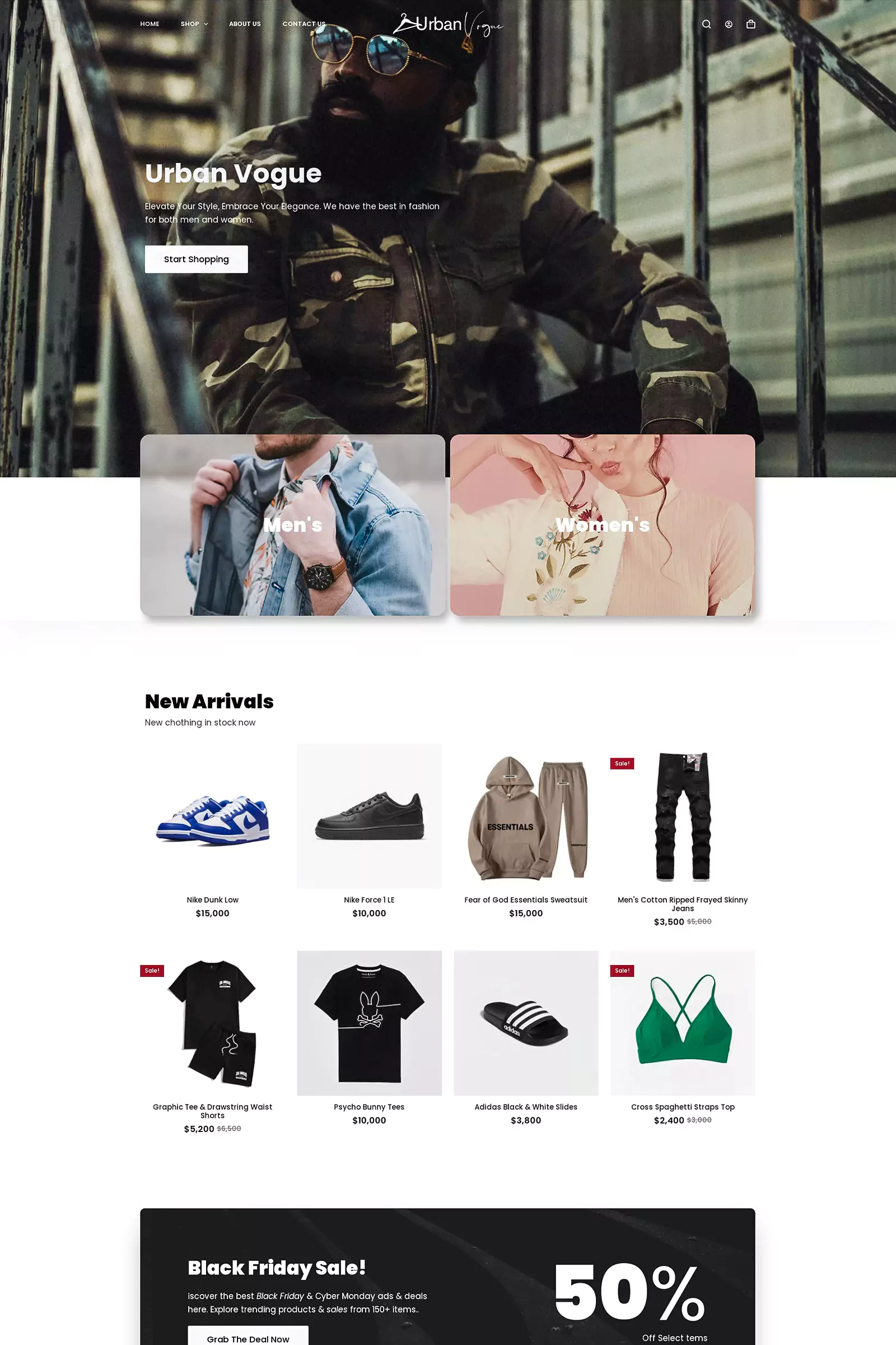 a screenshot of a web design template by Muplix