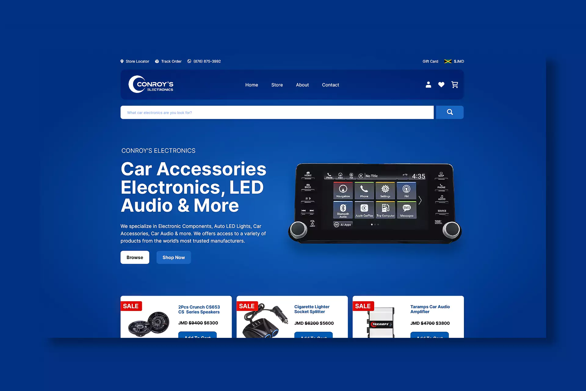 Web Design & Web Development for Conroy’s Electronics