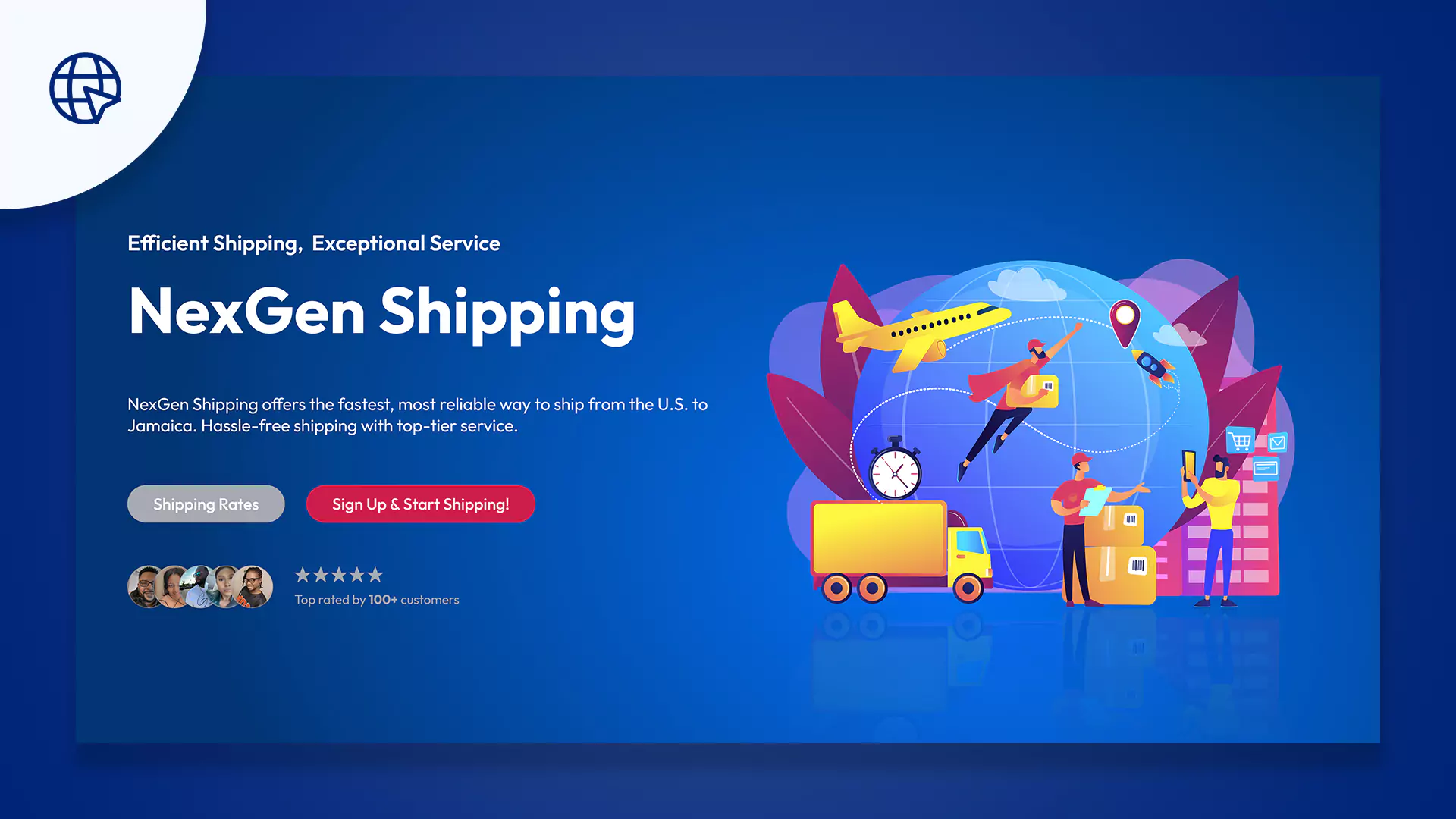 nexgen shipping web design by muplix