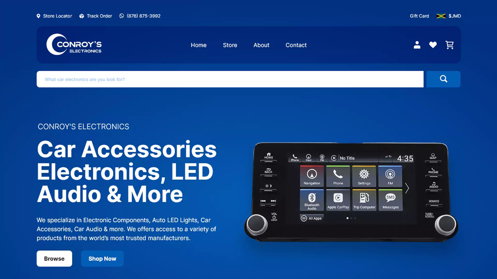 conroys electronics web design by muplix